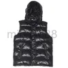 Kvinnors västar män västar väst jacka för kvinnor män unisex designer huva vinter puffer väst rockar ytterkläder full etikett jackor broderat märke varm