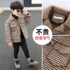 高品質の子供のコートウールコート男の子ファッション秋のジャケットボーイペルレイドウォームキッズウィンターオーバーコート2-10t 231108