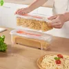 Nowa kuchenka mikrofalowa do gotowania makaronu z sitkiem żaroodporny parowiec do makaronu z pokrywką Spaghetti makaron pudełko do gotowania akcesoria kuchenne EL