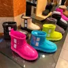 أحذية فرو ومكثفة 2023 جديدة من الجلد الثلجي للأطفال الشتوية والأولاد والبنات المتكاملة أحذية الهلام