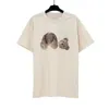 2023SS Hoge kwaliteit Pure Cotton T-Shirt T-shirt T-shirt T-shirt Designer Teddy Bear Katoen Top Casual shirt Kleding Mode Kleding Patroon T-shirt