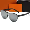 2023 Designer zonnebrillen Originele bril in de bril Buiten Tinten PC Frame Fashion Classic Lady Mirrors For Women and Men Unisex 18 Colors 5lh