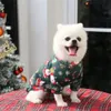 Vêtements pour chiens Vêtements de chien de Noël Vêtements d'hiver chauds pour animaux de compagnie Sweat à capuche Petit grand chien Débardeur Chihuahua Bulldog Imprimer Vêtements pour chiens 231109