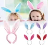 DHL fête de Pâques bandeaux de fête adultes enfants mignon lapin oreille bandeau accessoire en peluche robe costume oreilles de lapin bandeau Whole9947936