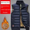 Herenvesten Winterjas voor heren Werkvest Mouwloos Jacht Multipocket Golf MAN Vissen Kleding Kamperen Tactisch Militair Mesh Ritssluiting 231109