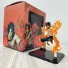 Anime One Piece Battle Fire Action Figures Toys Japan Anime Collectible Figurines Model Toy for Anime Lover Figurine