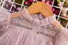 Vestidos de menina meninas MENINAS PRINCESS MESH CAMADAS DO BOLO PARA CRIANÇAS ELEGANTE ELEGANT TUTU PROM CASAMENTO VESTIDOS CRIANÇAS DE VESTIDAS ROUS