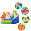 House Inflatable Castle Bounce House with Slide Summer Playhouse Kids Bouncer Jumping with Ball Pit Squirrel Theme Bouncy Jumper Combo Outdoor Indoor Play Toys Gift