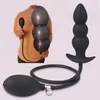 لعبة Sex Toy Massager Super 16cm ضخمة قابلية للنفخ BDSM فتحة البروستاتا expander 5 حبات تضخيم مع كرات ألعاب البالغين