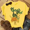 Women's Blouses & Shirts Women Fashion Casual Funny Skull Print Vintage Cute Trend Top Lady Female Ladies Graphic Summer Blouse Streetwear