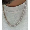 Dropshipping 14k 18k piatto oro 925 argento Moissanite braccialetti a catena da tennis 5mm Vvs collana di diamanti per uomo