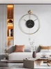 Wall Clocks Nordic Creative Minimalist Clock Modern Metal Golden Watches Home Living Room Mute Abstract Art Decoration