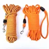 Colliers pour chiens 5M/10M/15M longue laisse d'entraînement de corde-ligne de suivi d'animal de compagnie de rappel en nylon résistant-pour le camping extérieur de petite taille moyenne