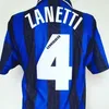 ZANETTI 1995 1996 Футбольные майки 97 98 RONALDO CAMBIASSO SNEIJDER ADRIANO Zamorano Milan Djorkaeff Inter Retro Футболка мужская комплект униформы болельщиков