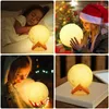 Luces de noche 3D Luz de luna Cámara de decoración LED Lámpara cálida para dormitorio Estrella Navidad