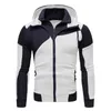 Men's Vests Winter Coat Stitching Double Zipper Warm Men Hoodie Tops Streetwear Sports Outdoor Versatile 231109