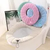 Toilet Seat Covers Autumn And Winter Bathroom Pumpkin Knitted Warm Ring Sitting Cushion Wash Home Sleeves El Accessories Washroom