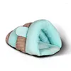 Lits pour chat lit chaud animal de compagnie chiot maison hiver chien coussin tapis intérieur panier grotte chenil nid chats Cama De Gato Legowisko Dla Kota