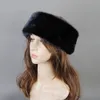 BeanieSkull casquettes Ushanka chapeau fausse marque vison fourrure chapeaux pour femmes chaud russe hiver luxueux casquette 231109