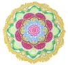 Serviette de plage ronde hippie/boho mandala couverture de plage/jet indien bohème nappe ronde décor mandala/tapis de yoga méditation 408QH