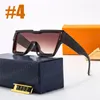 Modische coole Sonnenbrille für Damen und Herren, Sommer-Sonnenbrille mit Box, 8 Farben