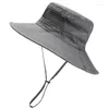 Berets Camoland Moda Verão Bucket Chapéu Homens Ao Ar Livre Pesca Caminhadas Praia Chapéus Malha Respirável Anti UV Sun Cap Pescador