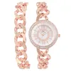 Fashion Diamond Inlaid Women's Watch Set Women's Watch Armband Quartz Watch 231015