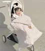 Battaniye kış bebek arabası battaniye doğumlu tramvay pamuk sıcak kalın kapak kundak sargı rüzgar geçirmez polar yorgan çocuk kayışları