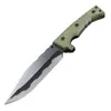 Hoge kwaliteit M32 Sterke Survival Rechte Mes 8Cr13Moc Stone Wash Drop Point Blade Volledige Tang GFN Handvat Outdoor Jacht Tactische Messen met Kydex