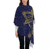 Шарфы, женский шарф с кисточкой, символ масонства, большая зимняя теплая шаль, накидка, масонский масонский масон, подарки, пашмина