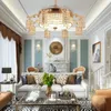 Crystal Gold Fan Lights Living Room Modern With Remote Control Luxury Ceiling Fans 110V 220V Lighting