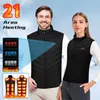 Mens Vests Winter Warm jacket USB Heating vest Thermal Sleeveless Heated Jacket Electrical Women Fishing Trekking Hunting heated 231109