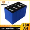 3.2V 280AH LIFEPO4 Batteri helt nytt litiumjärnfosfat Deep Cycle Solar Cell för 12V 24V 48V Båtgolfvagn EV RV gaffeltruck