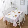 Tischdecke Tischdecke rechteckig Hochzeit Geburtstag wasserdicht Wachstuch Küche Esszimmer Luxus Kaffee Catering Picknick rund schmutzabweisend