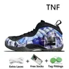 Bir Penny Mens Foamposite Basketbol Ayakkabı Anthracite Kraliyet Metalik Kırmızı Volt CDG X Siyah Beyaz Çiçek Rüyası Bir Dünya Gri ışıltılı Köpük Posit Posit Trainer Spor Sneakers