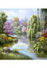 Canvas art oil paintings garden Sung Kim Springs Hidden Pond for wall decor hand painted7690530