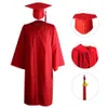 Doopjurken Geweldige lichtgewicht academische jurk set kwast mortarboard set unisex academische hoed set voor diploma -uitreiking 230408