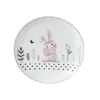 Dinnerware Sets Ceramic Plate Rice Bowl Set Light Luxury Embossed Tableware Home Breakfast Salad Butterfly