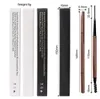 Améliorateurs de sourcils 6 couleurs Crayon à sourcils ultra-mince de marque privée Personnalisé en vrac Stylo de maquillage étanche à double tête à rotation automatique 231109