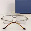 Novo design de moda óculos ópticos quadrados 1441S moldura de metal requintada forma versátil estilo simples e popular lentes transparentes óculos de alta qualidade