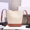 women handbags Ce split cel Bucket bucket bag Canvas messenger leather bag designer Cowhide has a beautiful capacity Triumphal Arch bucket bag single shoulder c WHIP