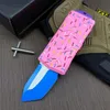 High Quality Mini Small Auto Tactical Knife D2 Titanium Coating Blade CNC 6061-T6 Handle EDC Pocket Gift Knives With Retail Box