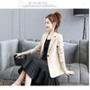 Women's Suits 2023 Spring And Autumn The Listing Slim Medium Long Sleeve Casual Style Mesh Red Beige Small Suit Jackets Coat Elegant
