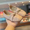 Athletic Shoes COZULMA Kids Girls Cross-Over Elastic Band Elegant Princess Flats 2023 Children Soft Sole Casual Size 21-35