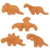 Hot-selling nieuwe Dino Chicken Nugget knuffel kip blok dinosaurus serie Stalen draak pestkop draak pluche pop speelgoed Gratis UPS