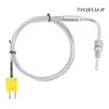 Freeshipping EGT K Type Thermokoppel Temperatuurregelaar Gereedschap 0-1250 C Uitlaatgastemperatuur Sensor Sonde Connector met zichtbare tip Dqcgn