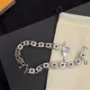 Chaîne de créateur Bracelet en diamant Style simple Bracelet cadeau d'amour parfait Boutique de Noël Bijoux Accessoires de mode Bracelet à breloques pour fête de mariage