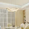 Lâmpadas pendentes Lâmpadas de luz de cristal modernos lustres de luzes para sala de estar lustres de lustre cristal iluminando utensílios de teto pendurado