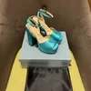 Платформа Designer Loman Sandals High Heels Platform Sandales Fashion Antestone Angle Party Pamps насосы