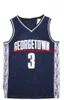 NCAA Jerseys Mens Georgetown Hoyas Iverson College Jersey 3ai Basketball indossa taglia S-2XL Quick del